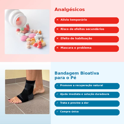 Meia de Compressão BioAtiva para o Pé